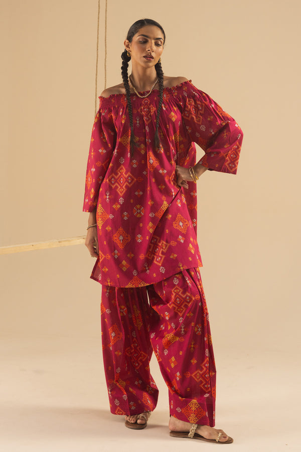 Dusky Mosaic Printed Set