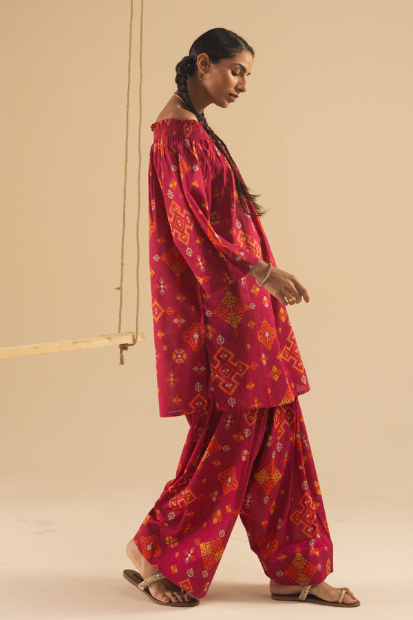 Dusky Mosaic Printed Set