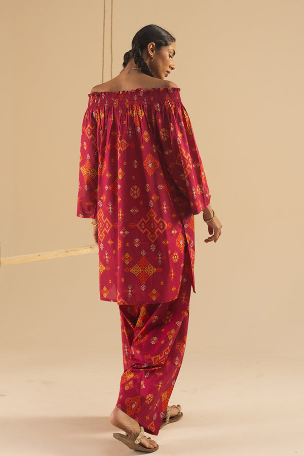 Dusky Mosaic Printed Set