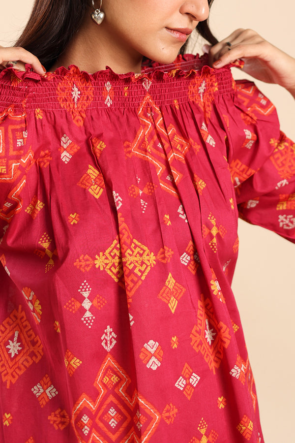 Dusky Mosaic Printed Set