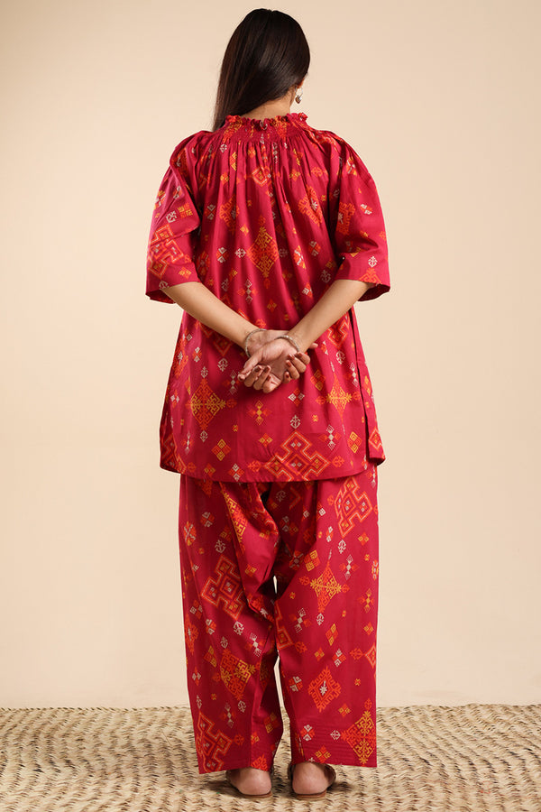 Dusky Mosaic Printed Set