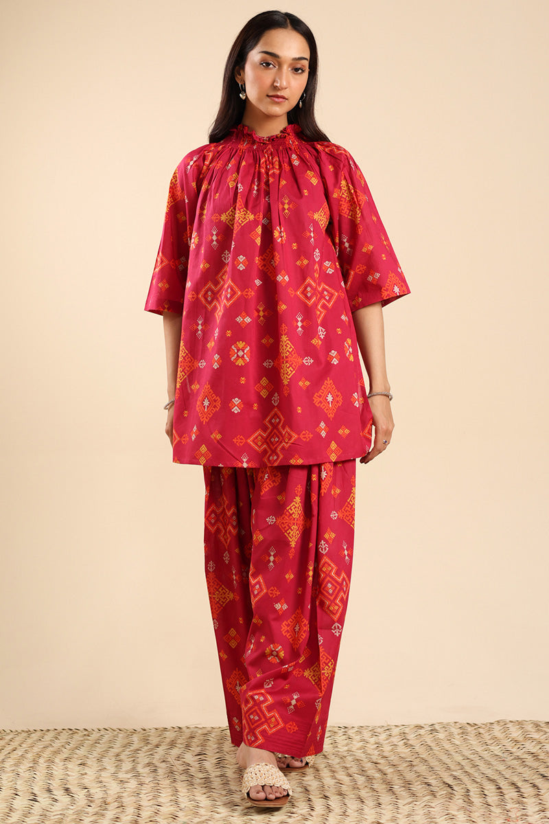 Dusky Mosaic Printed Set