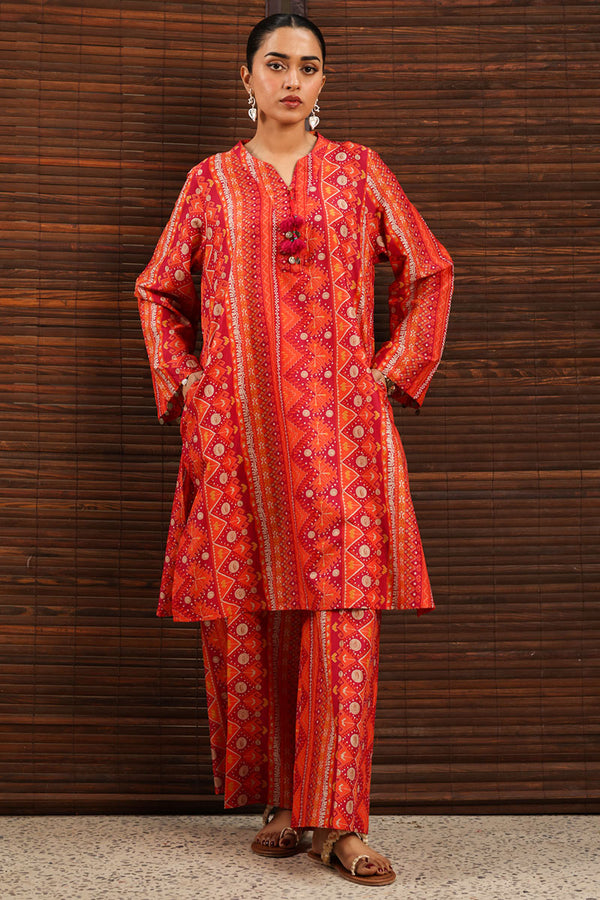Phulkari Printed Set
