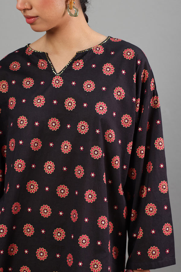 Mukaish Floral Burst Set