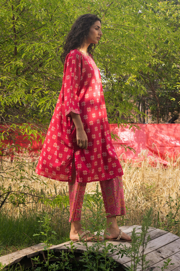 Stitch Script Printed 2-Piece Set