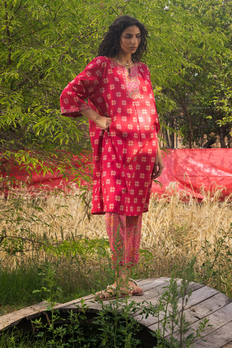 Stitch Script Printed 2-Piece Set