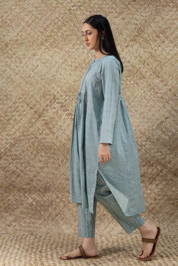 Shadow Stitch Flared Set