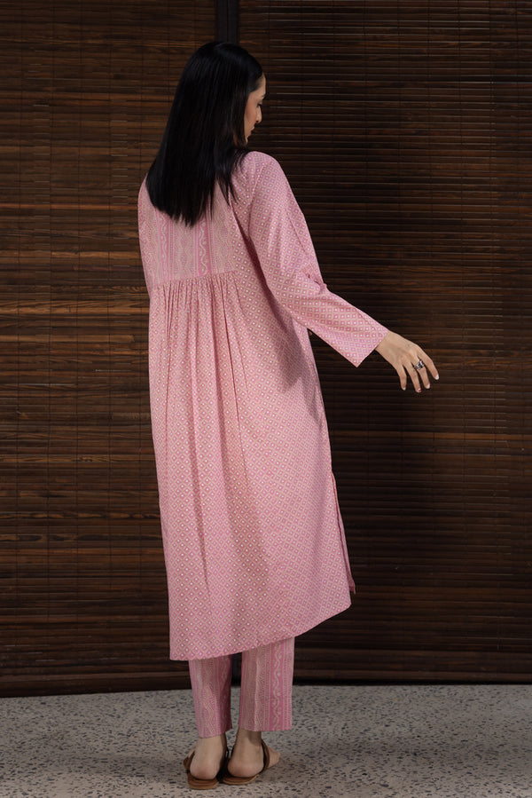 Shadow Stitch Flared Set