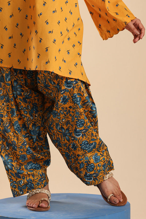 Indigo Petals Printed Set