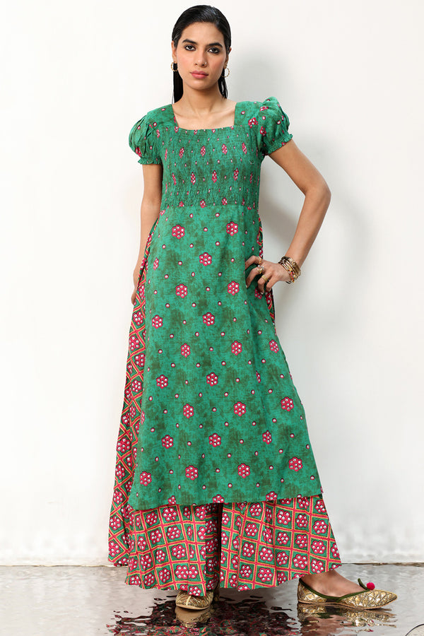 Sheehsakari Smocked Dress