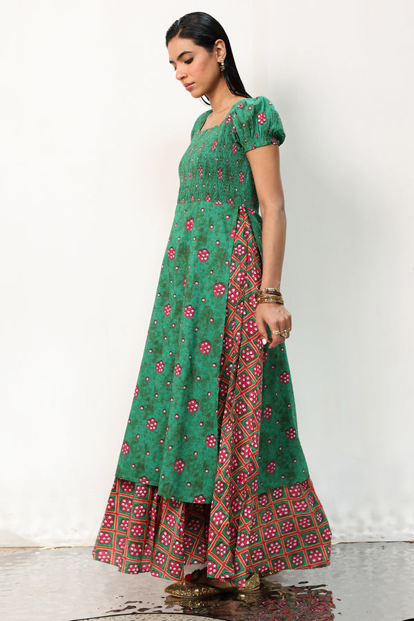 Sheehsakari Smocked Dress