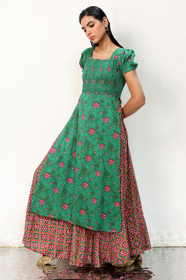 Sheehsakari Smocked Dress