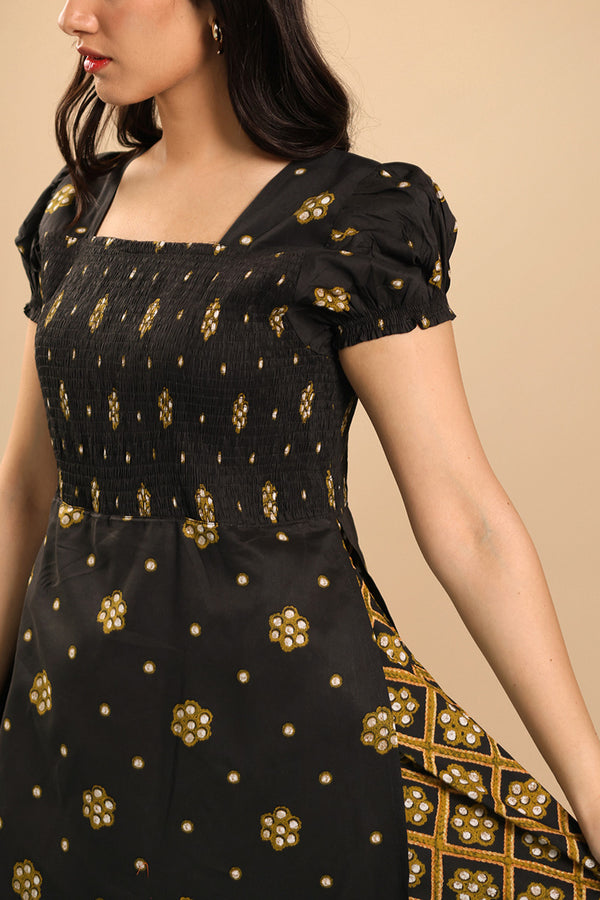 Sheehsakari Smocked Dress