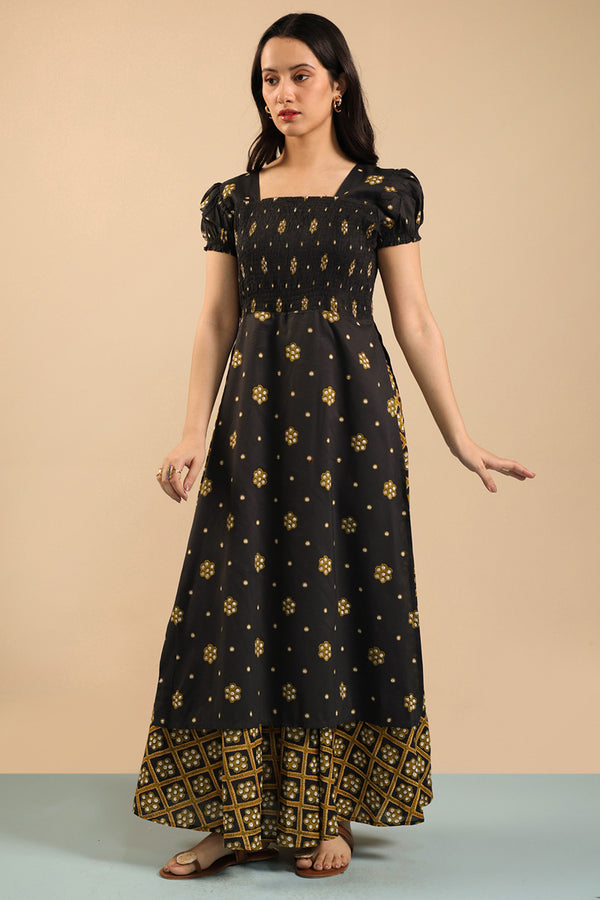 Sheehsakari Smocked Dress