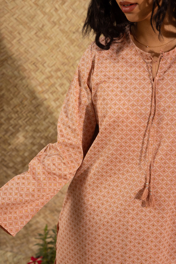 Shadow Stitch Gharara Set