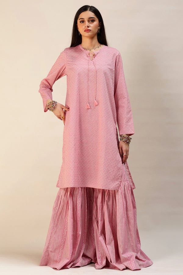 Shadow Stitch Gharara Set