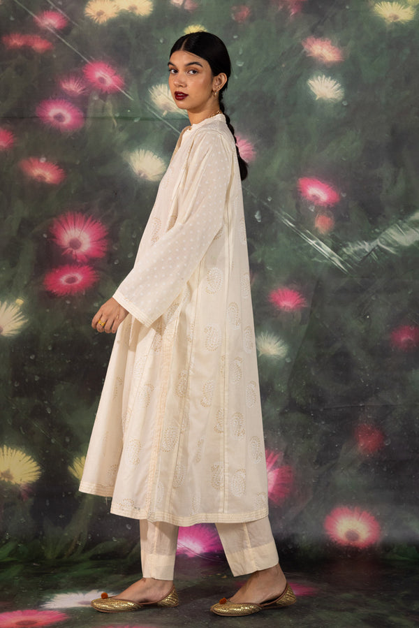 Printed Chamak Flared Set