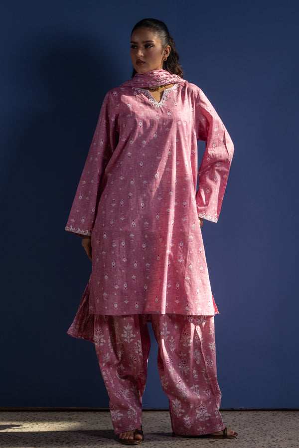 Gulistan Printed 3-Piece Suit