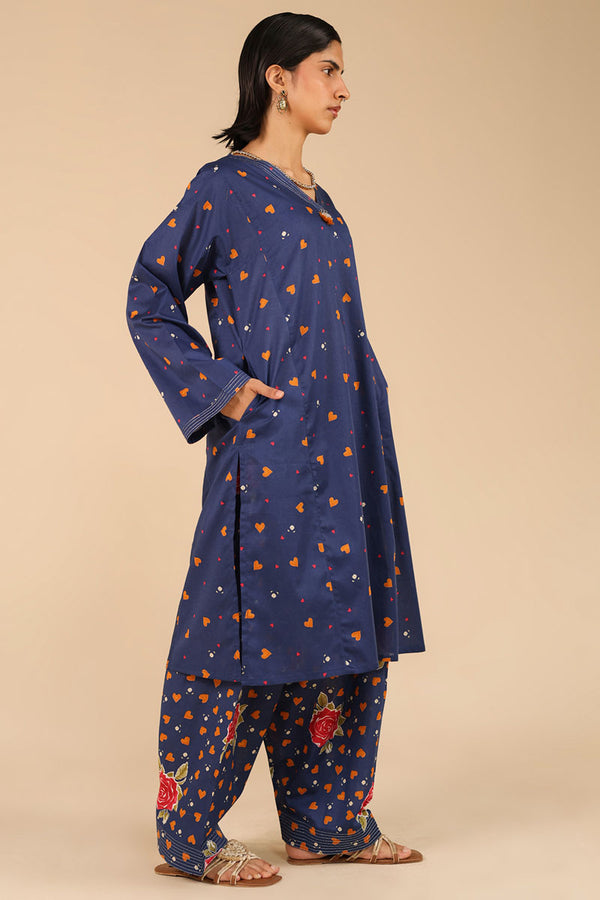 Gulrukh Heart Printed Set
