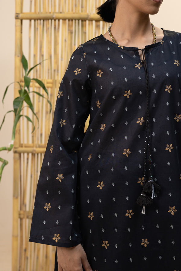 Gilded Mukesh Skirt Set