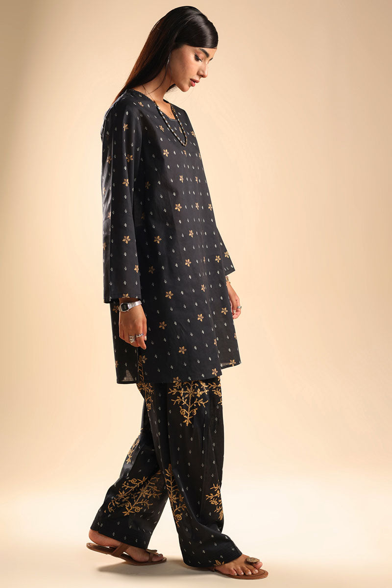 Printed Mukesh Muse Set