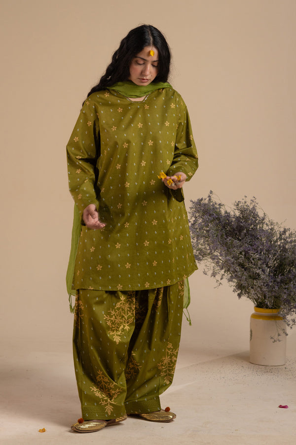 Printed Mukesh Muse Set