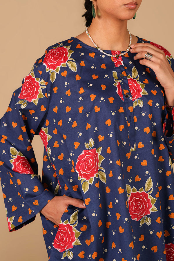 Rosette Heart Printed Set