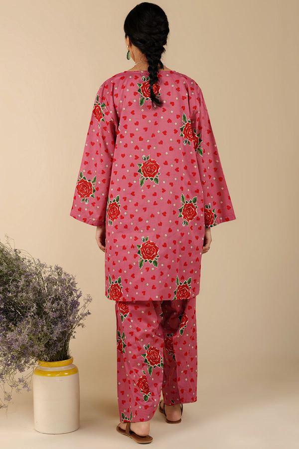 Rosette Heart Printed Set