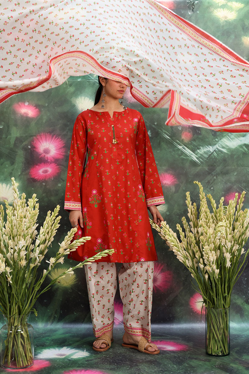 Phool Printed Dupatta