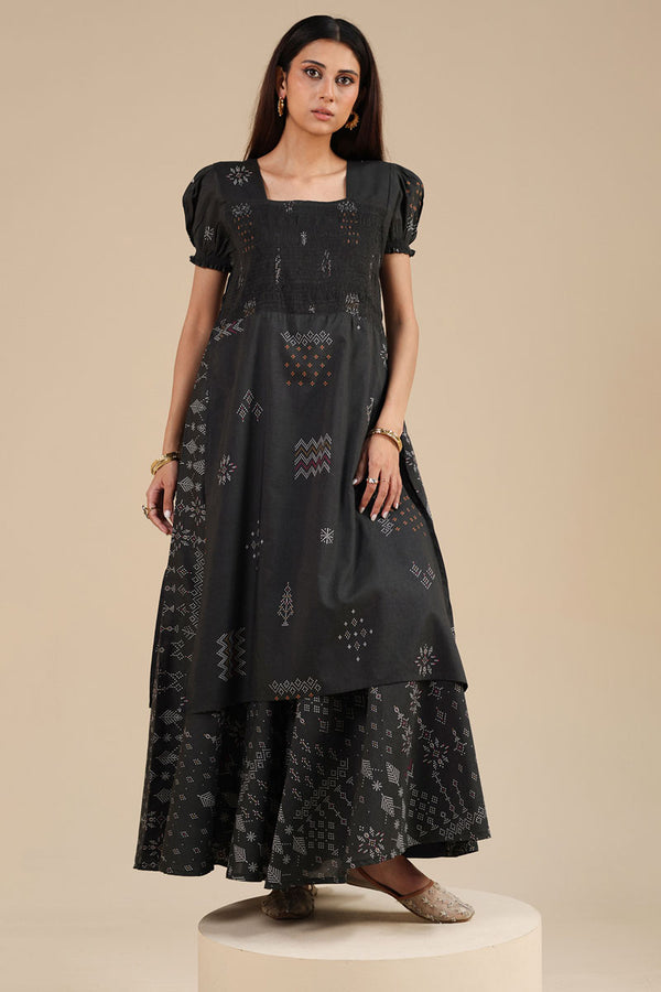 Beaded Whisper Smocked Dress