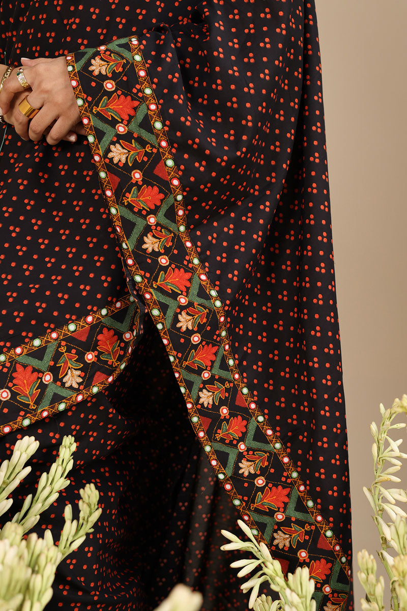 Boho Bandhani Saree