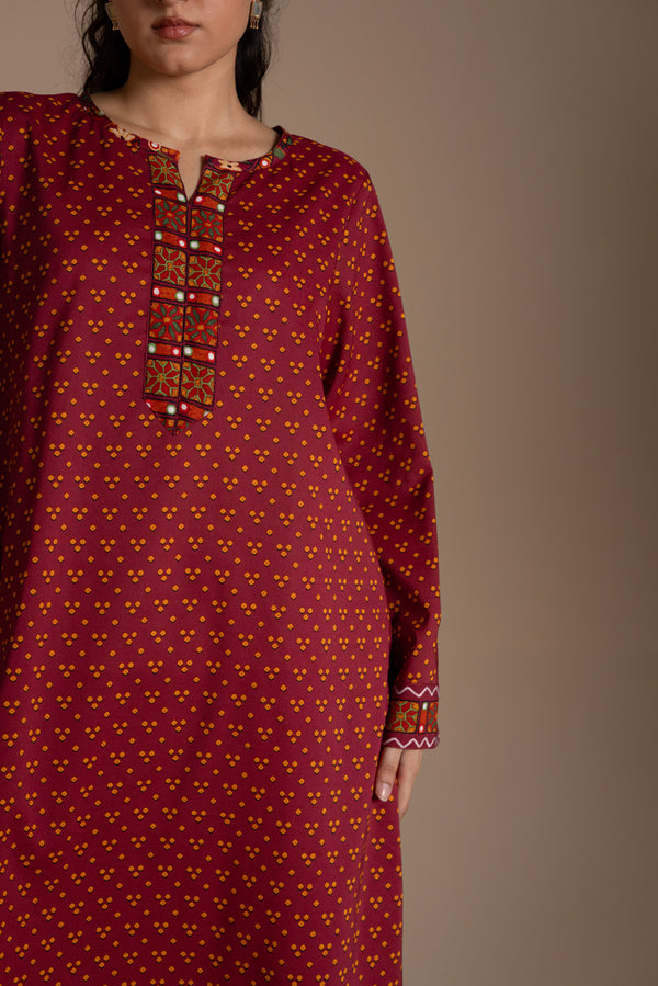 Printed Bandhani Set