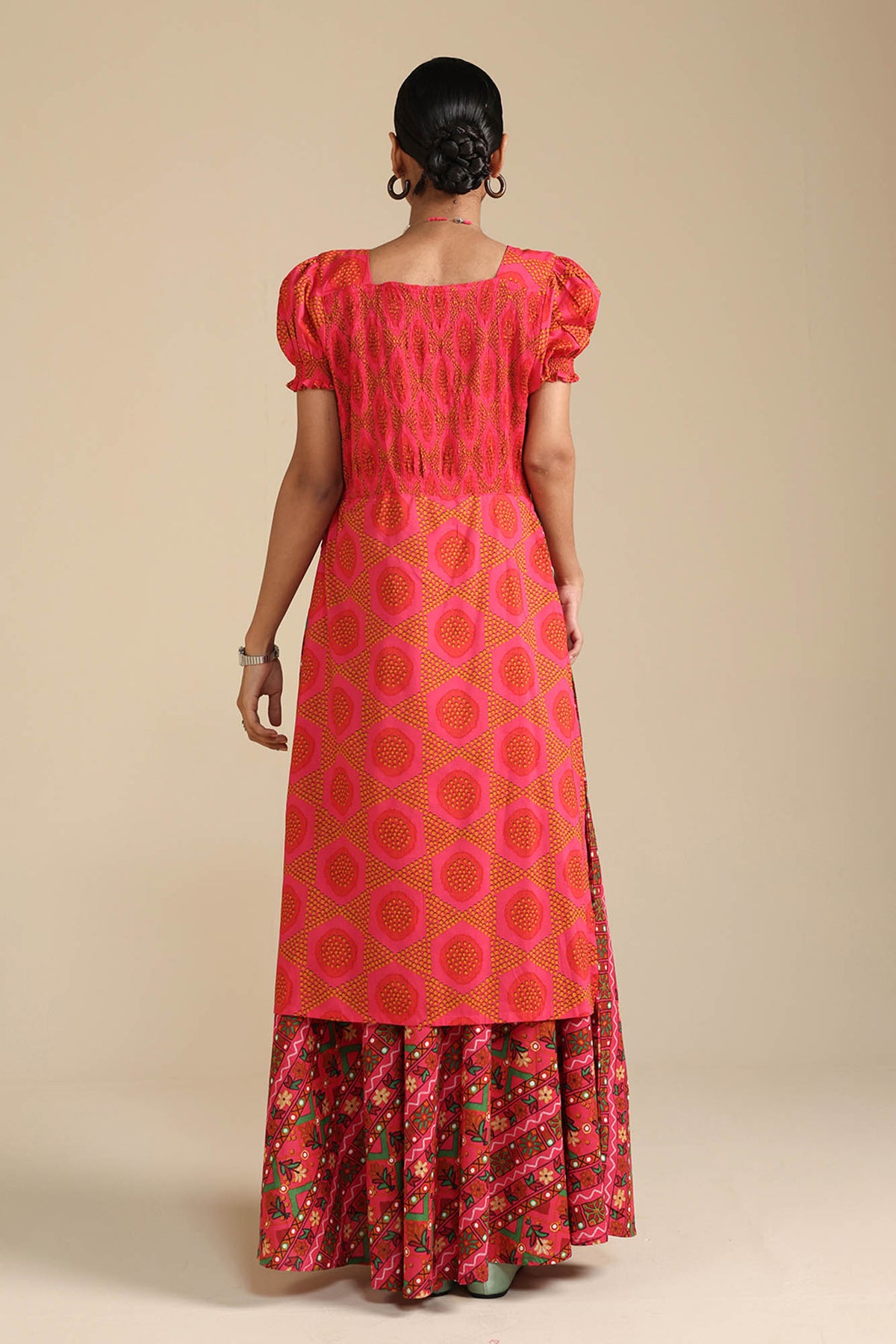 Printed Bandhani Set