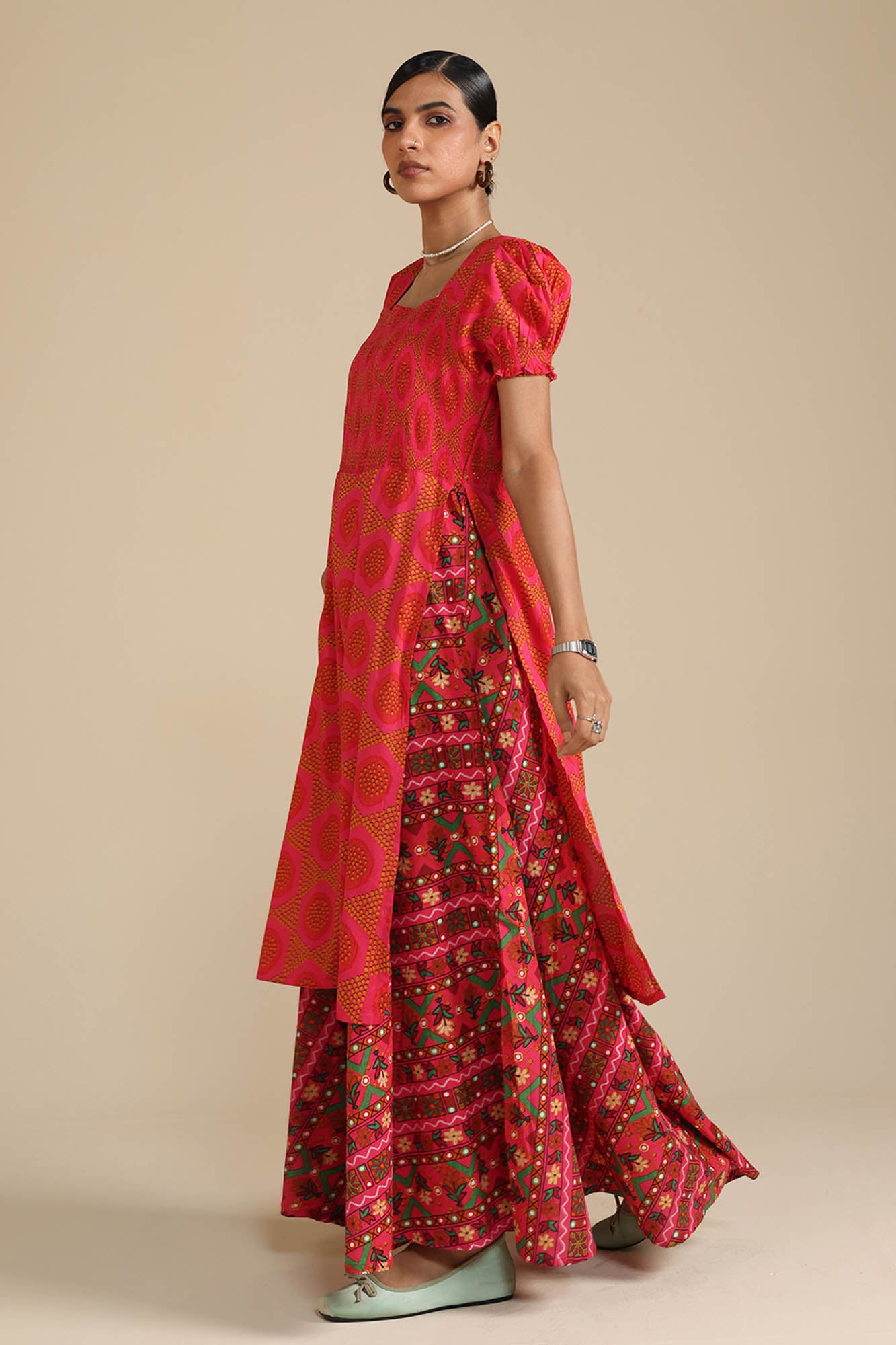 Printed Bandhani Set