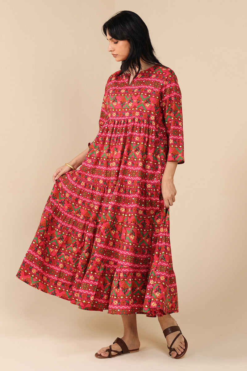 Mosaic Printed Dress