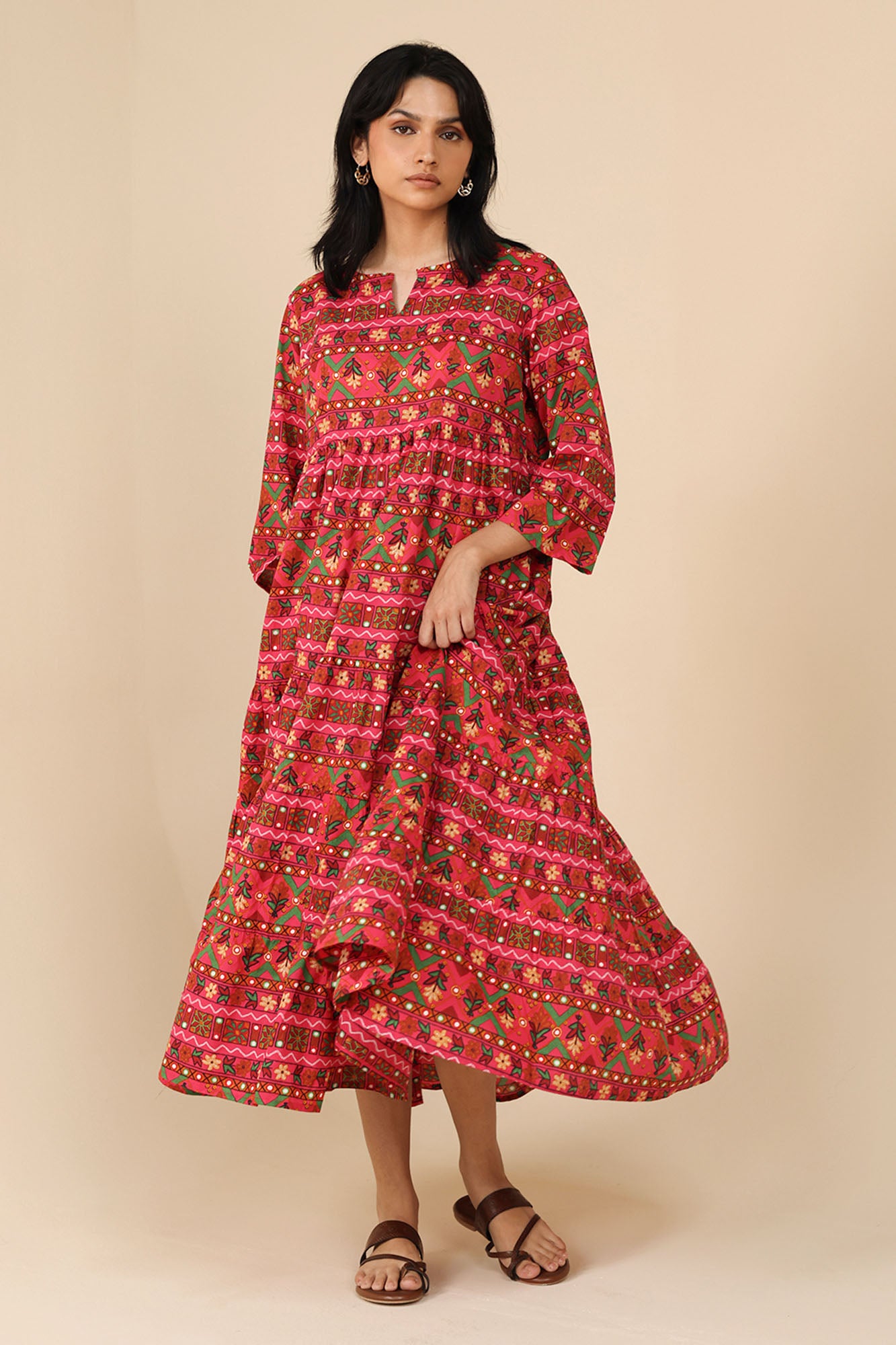 Mosaic Printed Dress