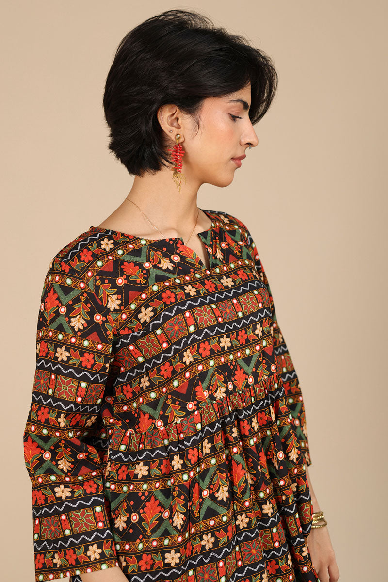 Mosaic Printed Dress