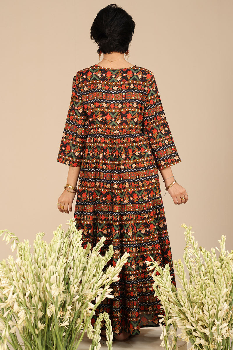 Mosaic Printed Dress