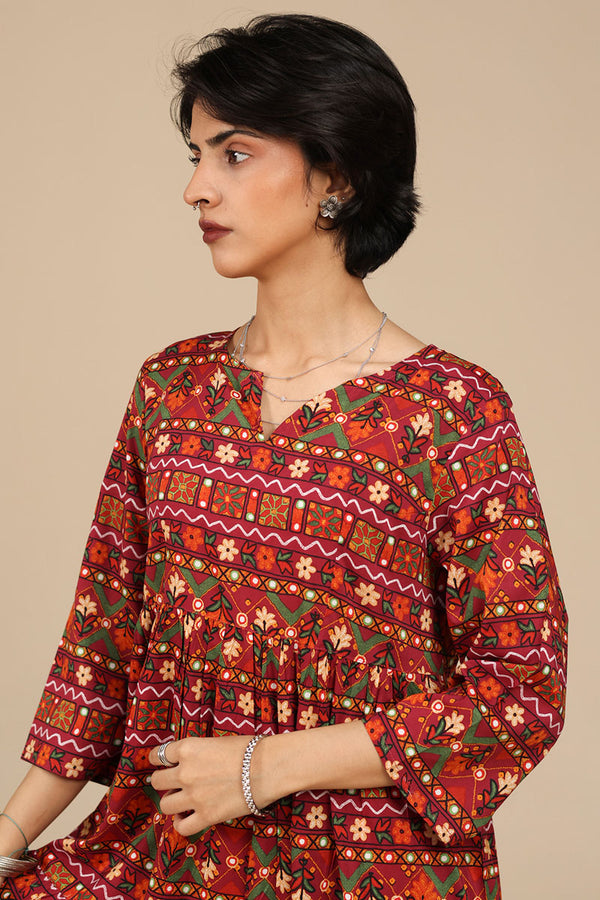 Mosaic Printed Dress