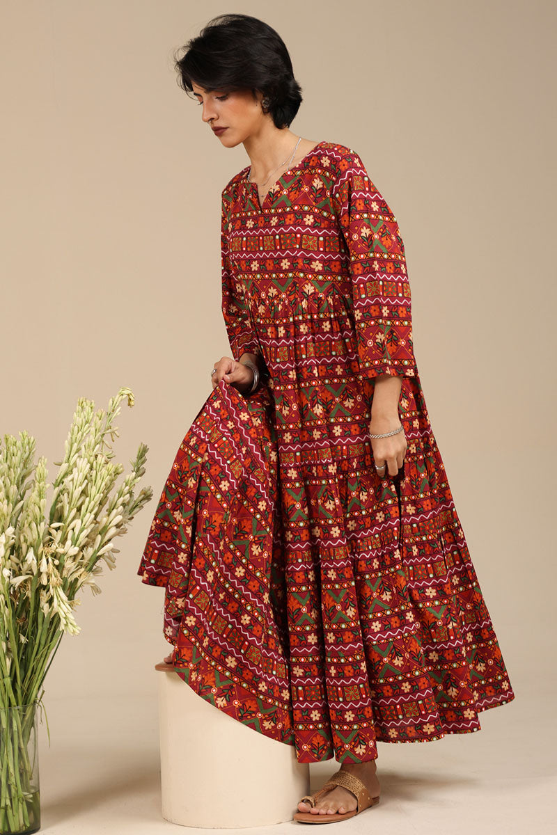Mosaic Printed Dress