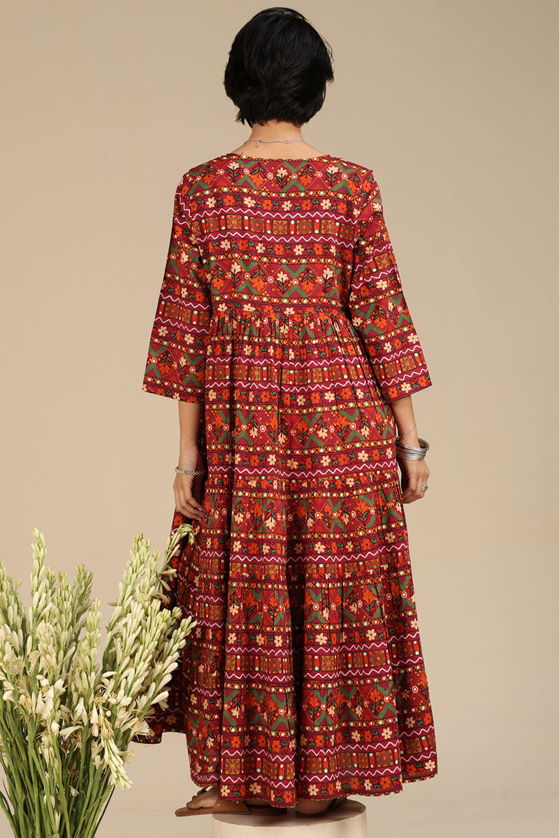 Mosaic Printed Dress