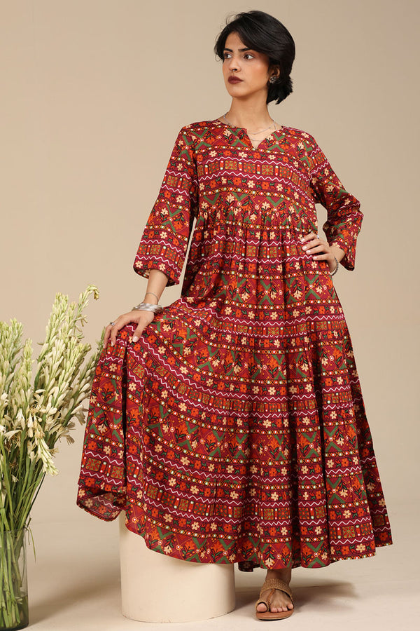 Mosaic Printed Dress