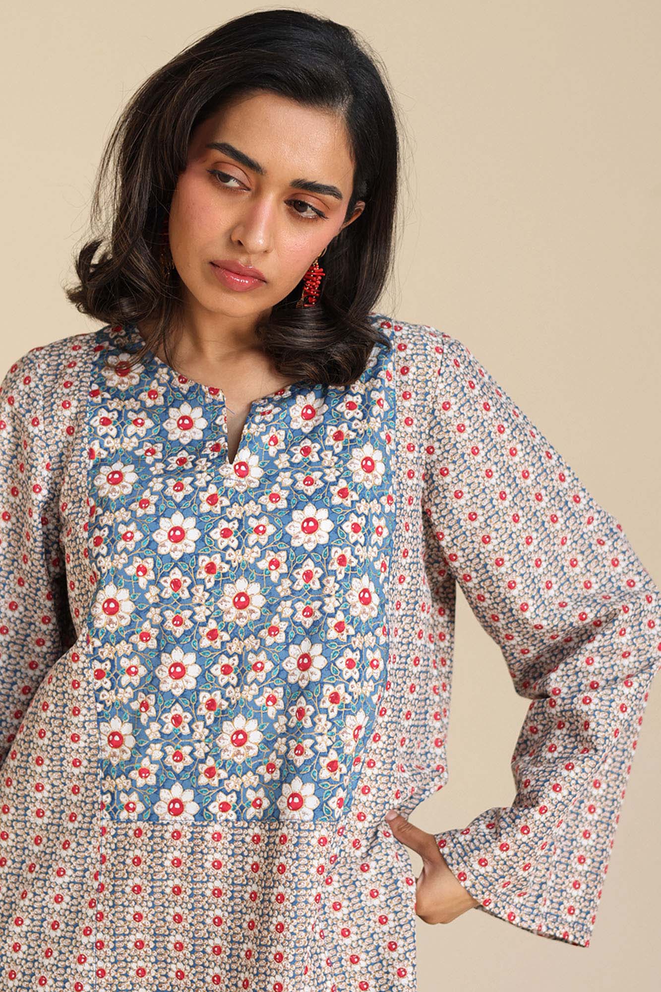 Printed Phool Whisper Set