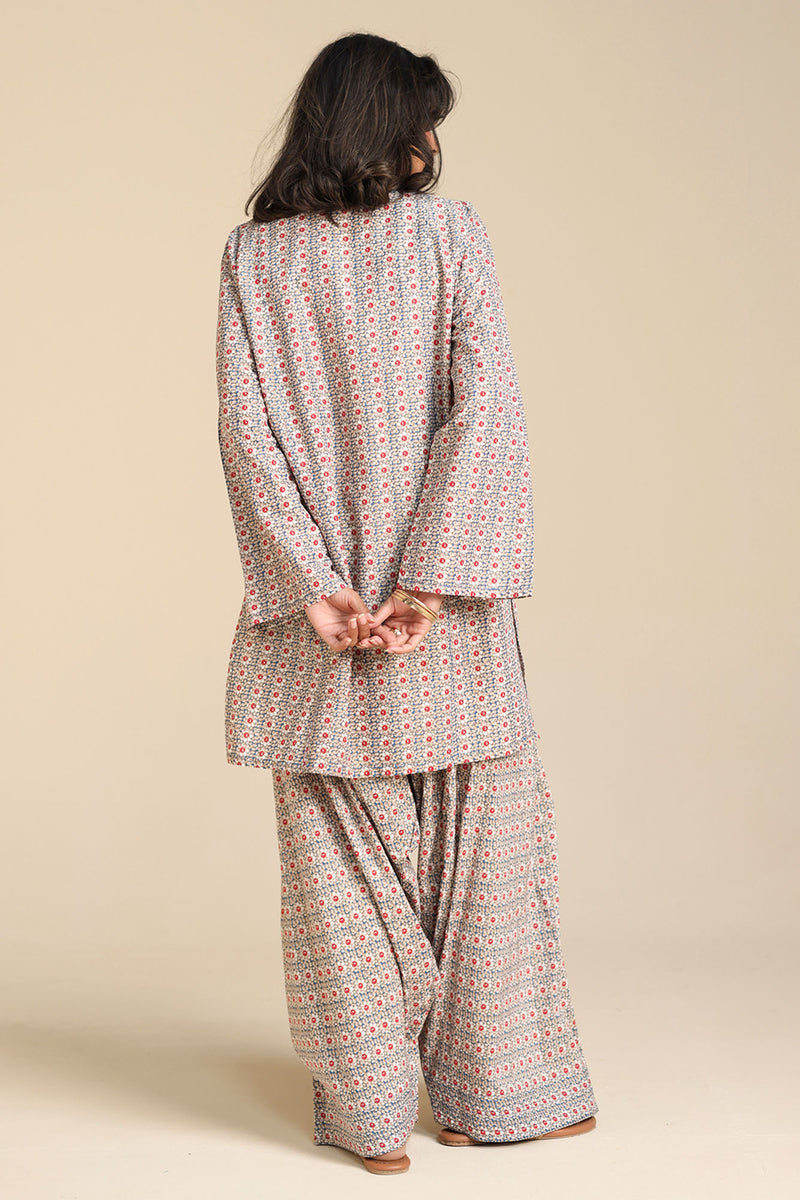 Printed Phool Whisper Set