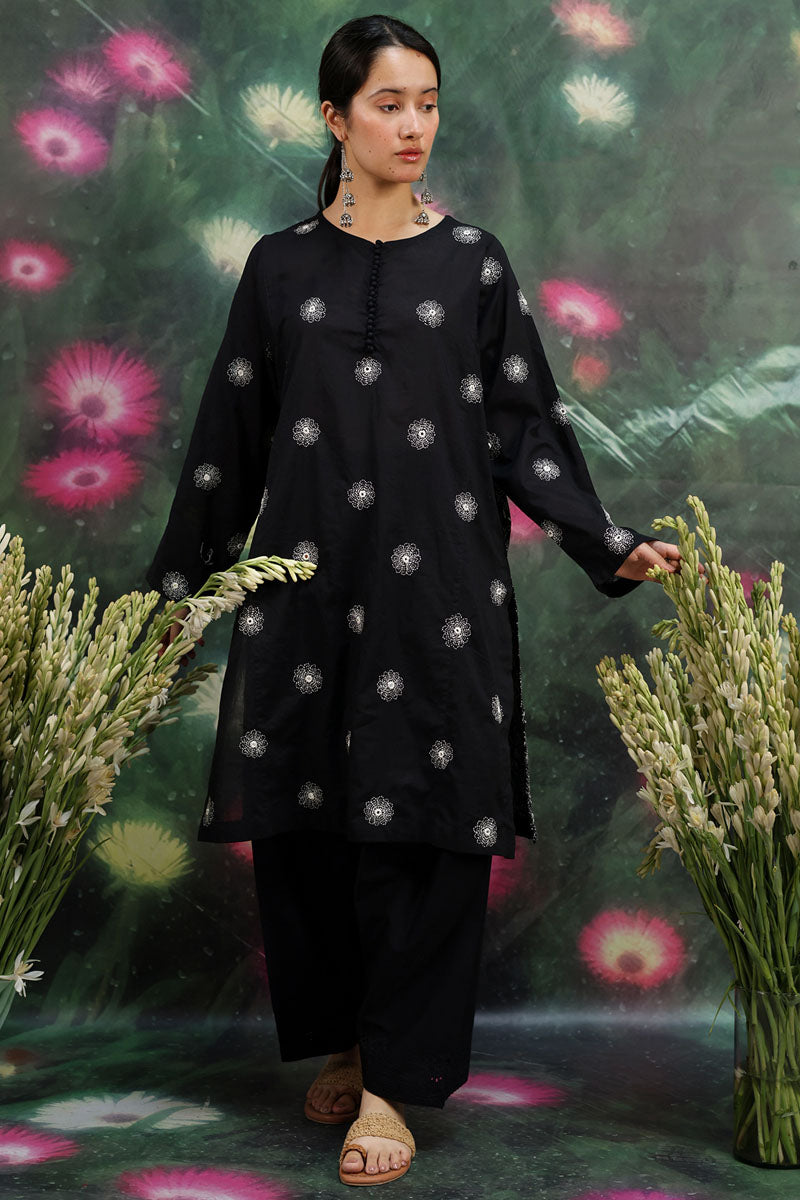 Paisley Petal Embroidered Shalwar
