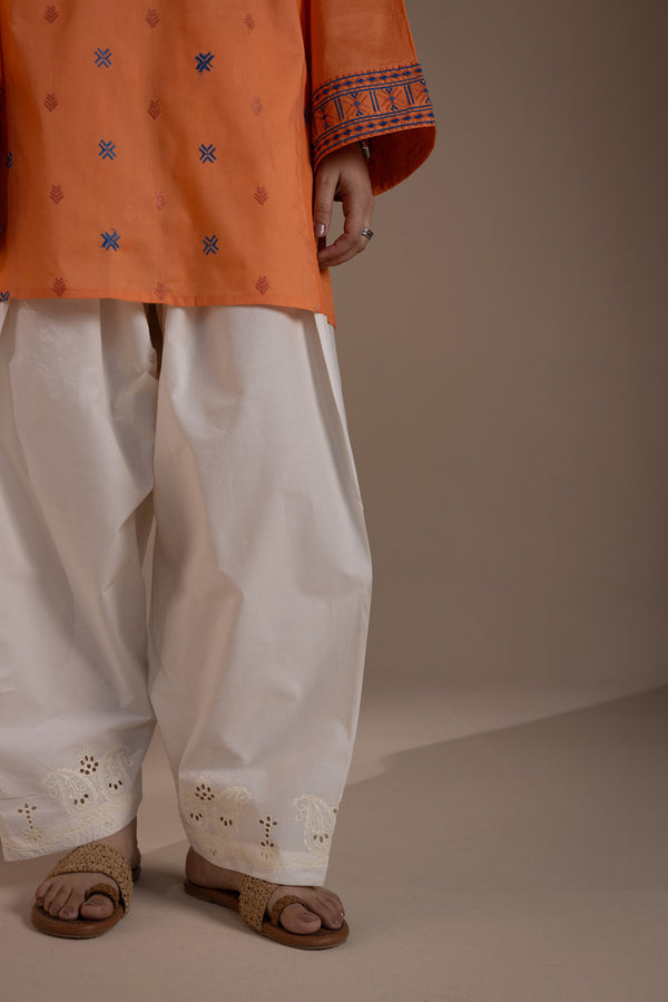 Paisley Petal Embroidered Shalwar