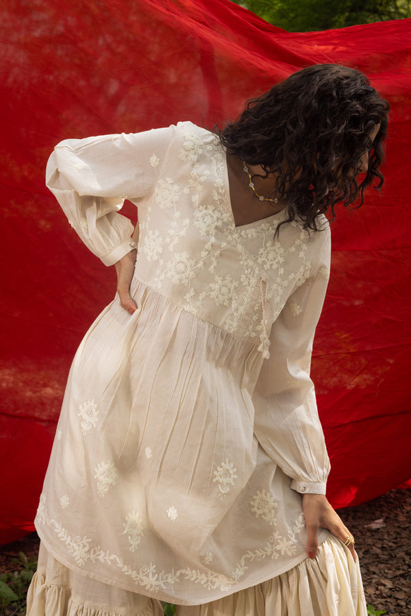 White Reverie Angrakha Set