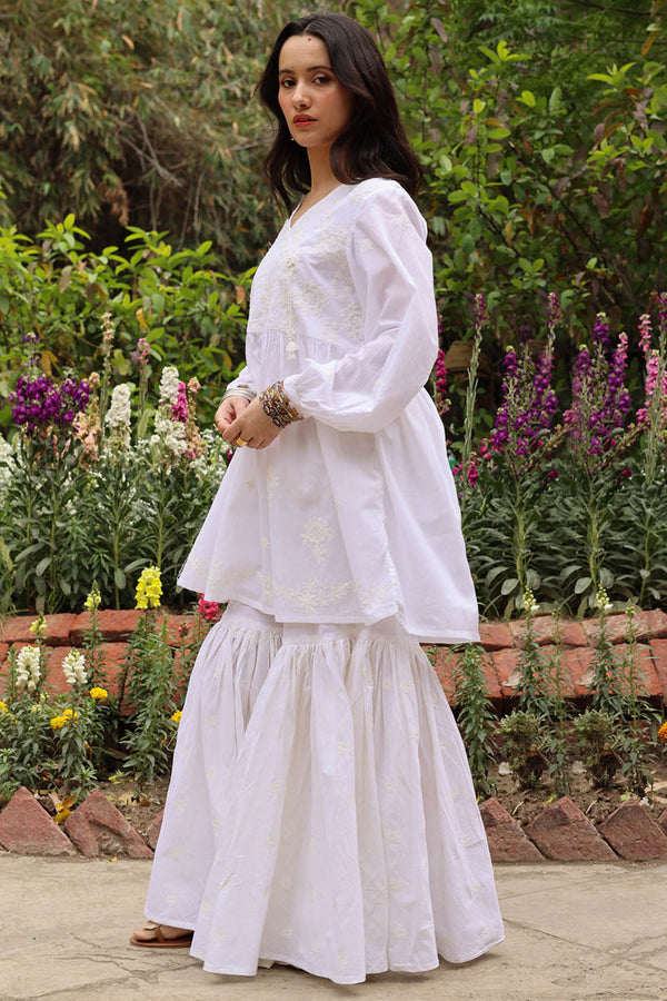 White Reverie Angrakha Set