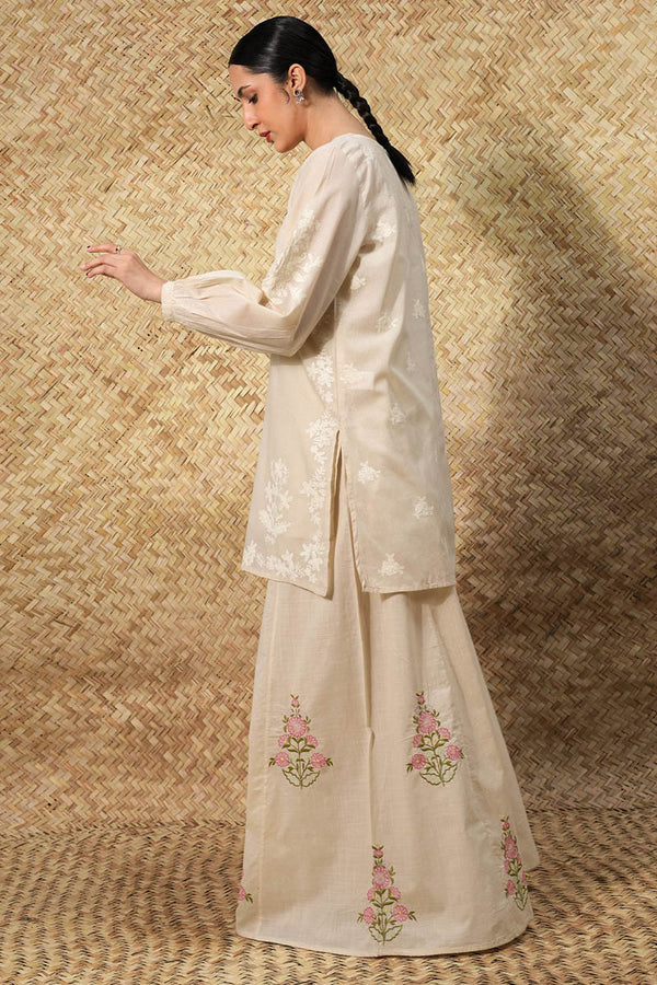 Whispering White Embroidered Set