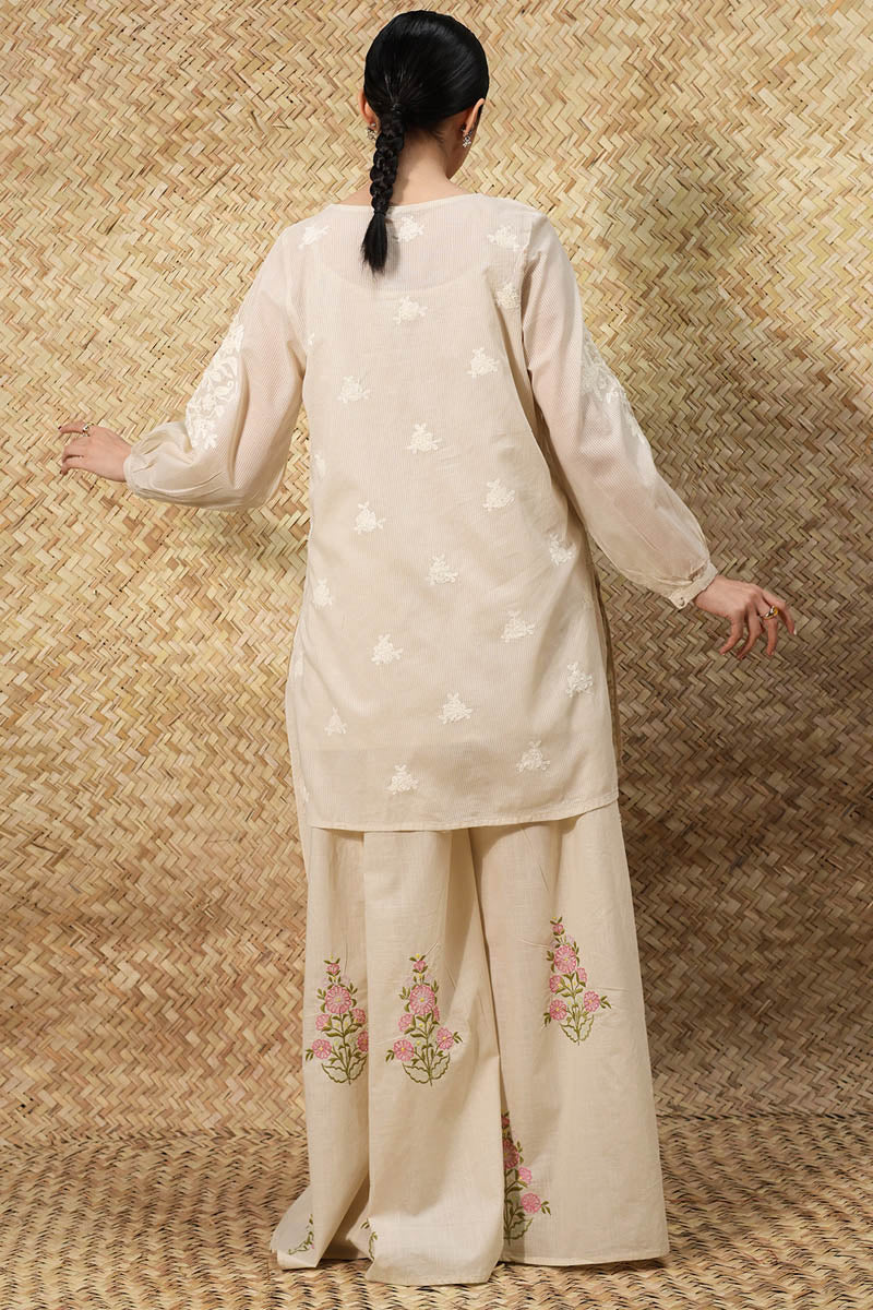 Whispering White Embroidered Set